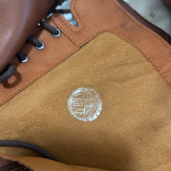 PIKOLINOS Chestnut Leather Combat Boots with patina - Picture 4 of 8